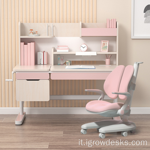 Studio scrivania e sedia per bambini